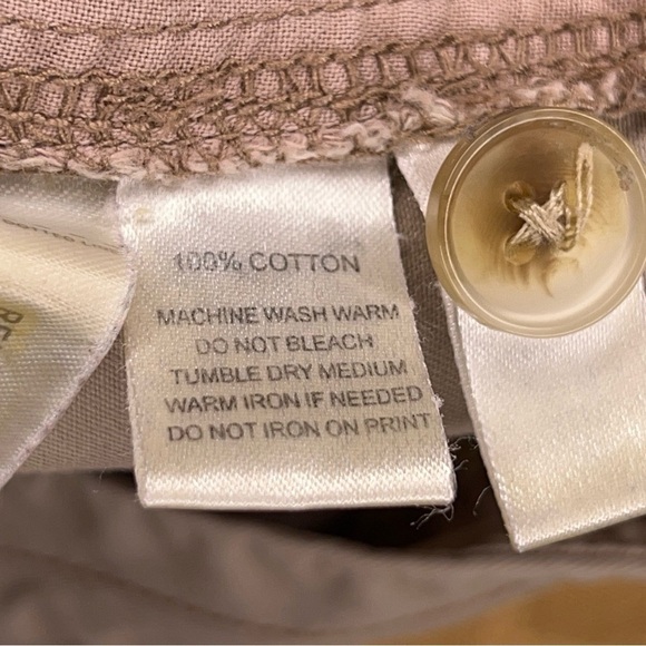 SIZE 0 ANN TAYLOR LOFT KHAKI CASUAL SHORTS NEUTRAL BEIGE COTTON - Picture 6 of 6